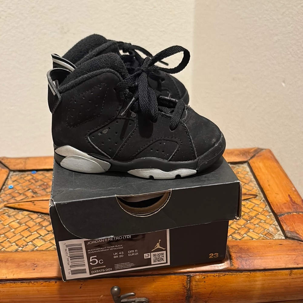 Jordan Black Sneakers High-Top Nubuck